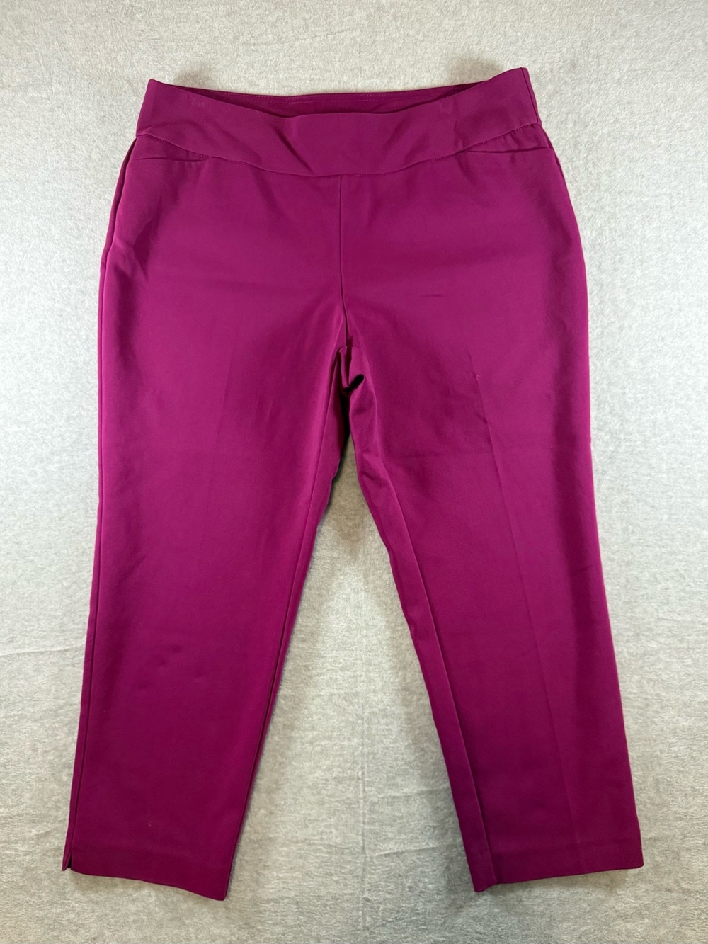 Investments Ankle-Length Pull-On Pants in Deep Fuchsia
